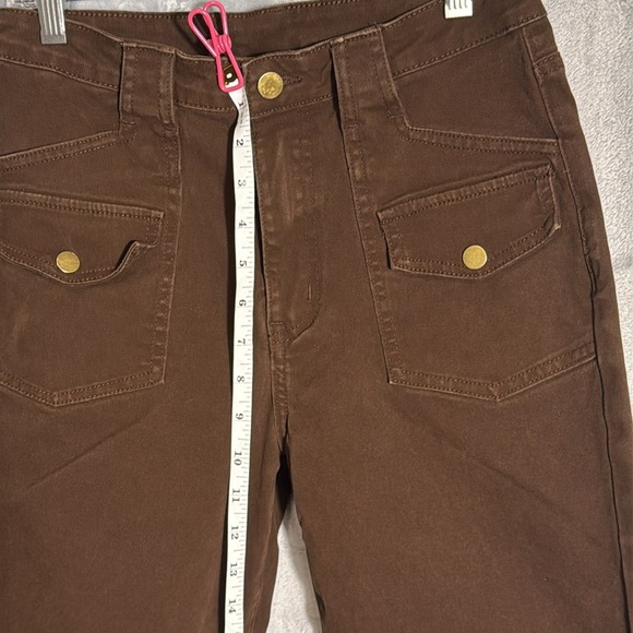 Cider Chocolate Brown High-Waisted Pants women’s size small - Picture 4 of 8